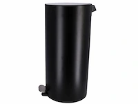 Dutch house pedaalemmer 30l soft close zwart - afbeelding 1 van  3