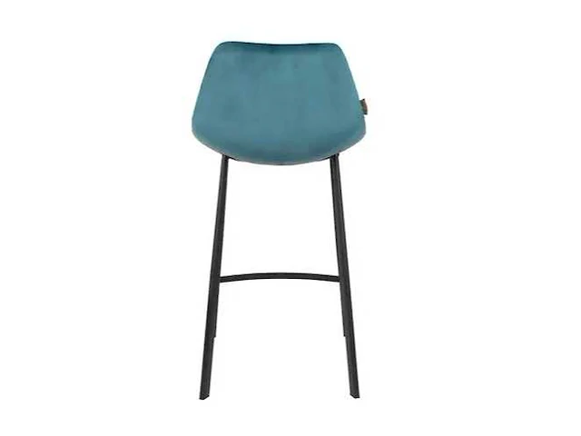 Dutchbone - counter stool franky velvet petrol - barkruk (2x) - afbeelding 1 van  8