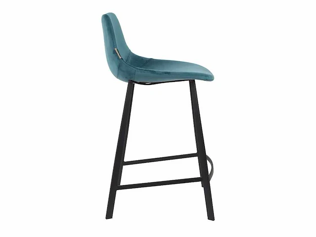 Dutchbone - counter stool franky velvet petrol - barkruk (2x) - afbeelding 3 van  8