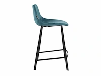 Dutchbone - counter stool franky velvet petrol - barkruk (2x) - afbeelding 3 van  8