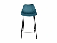 Dutchbone - counter stool franky velvet petrol - barkruk (2x) - afbeelding 4 van  8