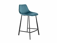 Dutchbone - counter stool franky velvet petrol - barkruk (2x) - afbeelding 5 van  8