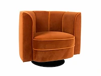 Dutchbone - lounge chair flower orange - fauteuil - afbeelding 2 van  17