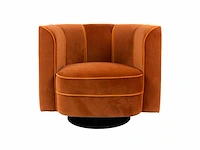 Dutchbone - lounge chair flower orange - fauteuil - afbeelding 1 van  17