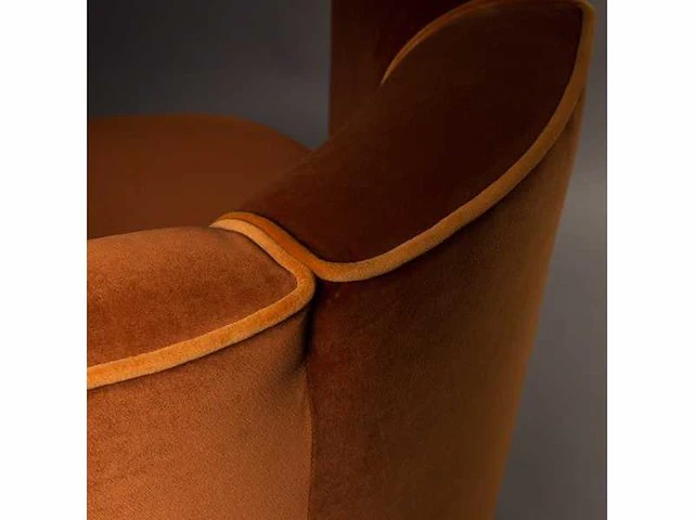 Dutchbone - lounge chair flower orange - fauteuil - afbeelding 11 van  17