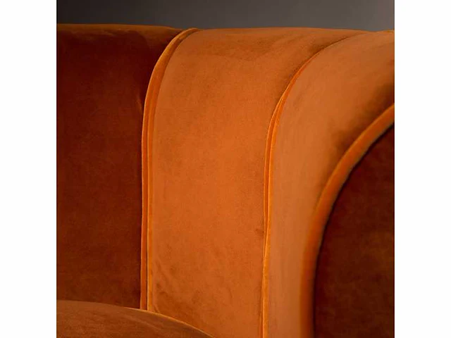 Dutchbone - lounge chair flower orange - fauteuil - afbeelding 12 van  17