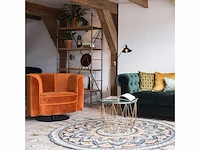 Dutchbone - lounge chair flower orange - fauteuil - afbeelding 16 van  17