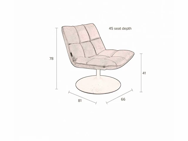 Dutchbone bar fauteuil - afbeelding 6 van  7
