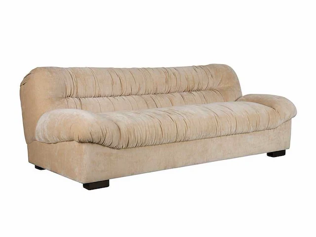 Dutchbone douglas 3-zit velours beige bankstel - afbeelding 1 van  9