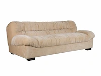 Dutchbone douglas 3-zit velours beige bankstel - afbeelding 1 van  9