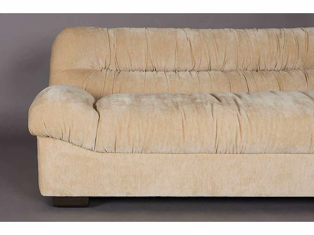 Dutchbone douglas 3-zit velours beige bankstel - afbeelding 6 van  9