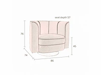 Dutchbone flower fauteuil - afbeelding 3 van  13