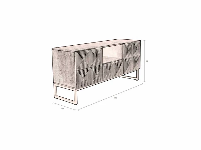 Dutchbone hanna dressoir - afbeelding 16 van  17