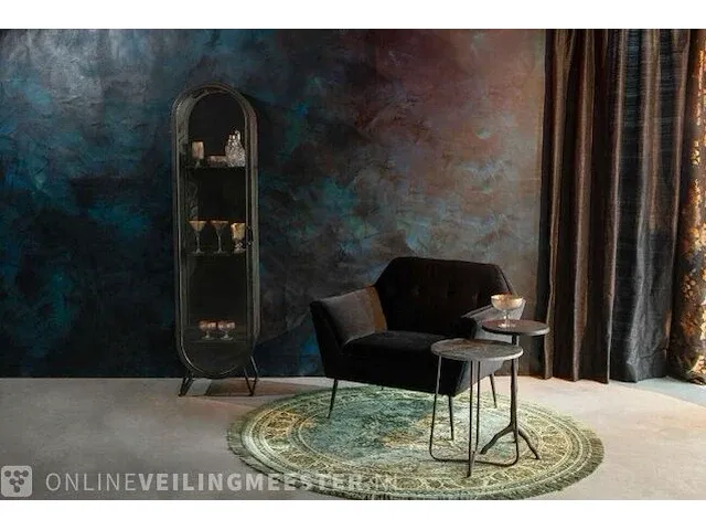 Dutchbone oval cabinet dutchbone, zwart / antraciet - afbeelding 10 van  11