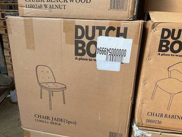 Dutchbone partij eetkamerstoelen - afbeelding 2 van  11