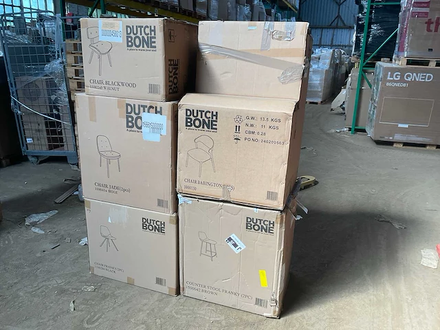 Dutchbone partij eetkamerstoelen - afbeelding 1 van  11