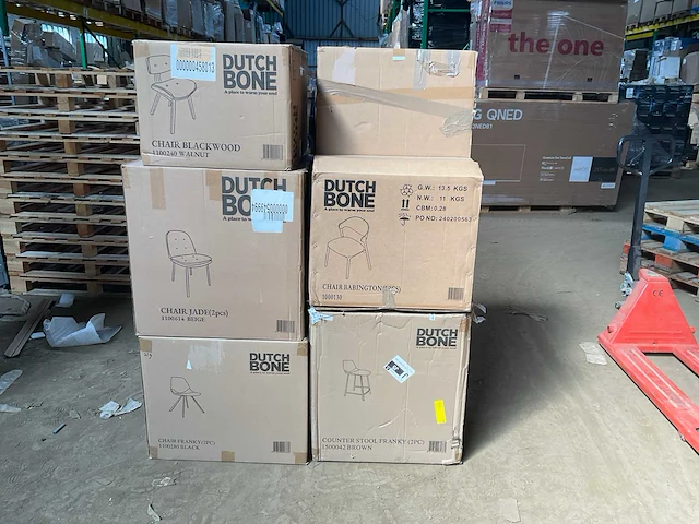 Dutchbone partij eetkamerstoelen - afbeelding 4 van  11