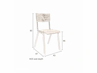Dutchbone scuola eetkamerstoel (8x) - afbeelding 7 van  11