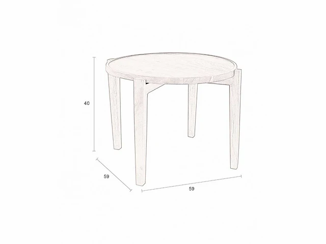 Dutchbone shane salontafel - afbeelding 6 van  7