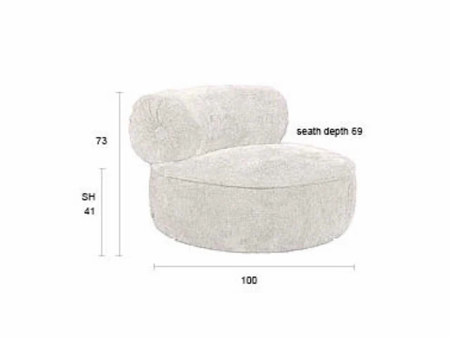 Dutchbone tilbury fauteuil - afbeelding 13 van  13