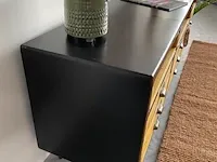 Dutchbone vakkenkast met houten treklades dutchbone, sol, hout / zwart - afbeelding 4 van  15