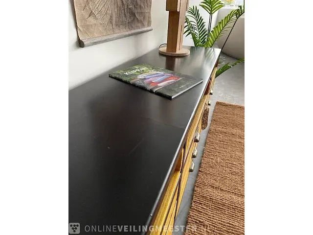 Dutchbone vakkenkast met houten treklades dutchbone, sol, hout / zwart - afbeelding 10 van  15