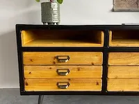 Dutchbone vakkenkast met houten treklades dutchbone, sol, hout / zwart - afbeelding 11 van  15