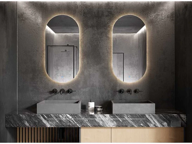 Dutchmirror - sp9 - led - badkamer spiegels 45x90cm - afbeelding 1 van  1