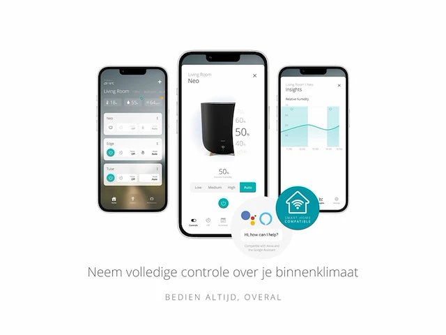Duux neo smart humidifier zwart - afbeelding 4 van  4