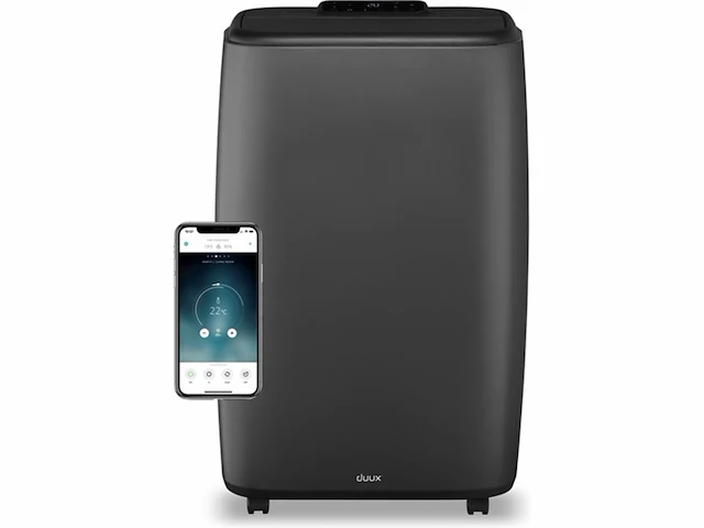 Duux north 12k btu/u smart mobiele airco inclusief raamafdichtingsset grijs - afbeelding 1 van  3