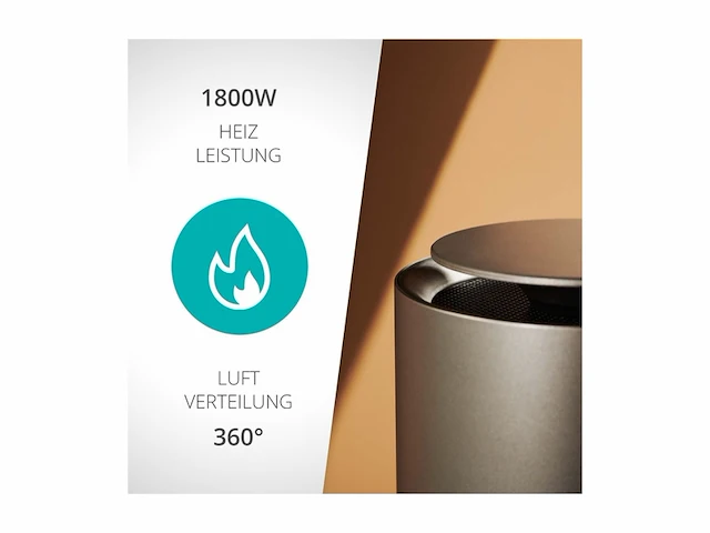 Duux threesixty 2 smart ventilator + verwarming grijs - afbeelding 2 van  4