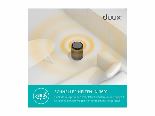 Duux threesixty 2 smart ventilator + verwarming grijs - afbeelding 4 van  4