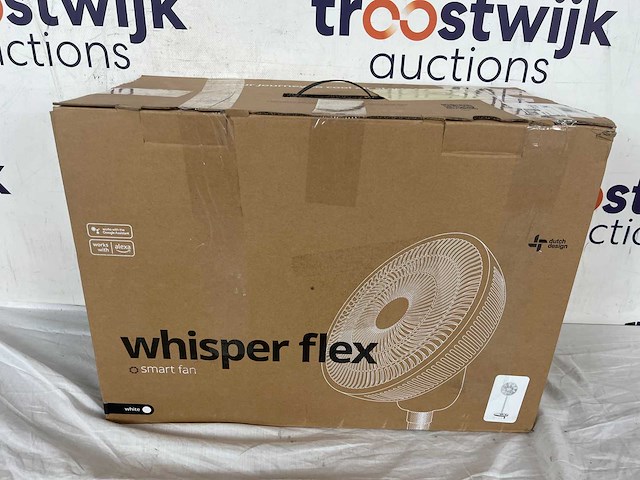 Duux whisper flex - smart statiefventilator - staande ventilator geruisloos - wit - afbeelding 2 van  2