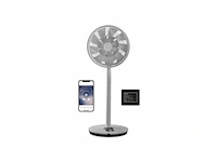 Duux whisper flex grijs smart statiefventilator met dock & accu staande ventilator geruisloos - afbeelding 1 van  2