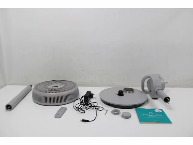 Duux whisper flex grijs smart statiefventilator met dock & accu staande ventilator geruisloos - afbeelding 2 van  2