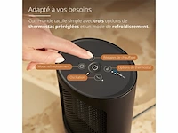 Duux zone persoonlijke keramische kachel 600/900/1500 w zwart - afbeelding 4 van  4