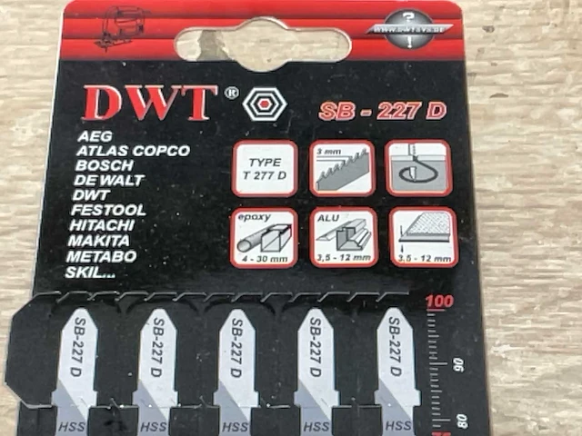 Dwt sb-127 df sb-227-d zaagbladen - afbeelding 5 van  7