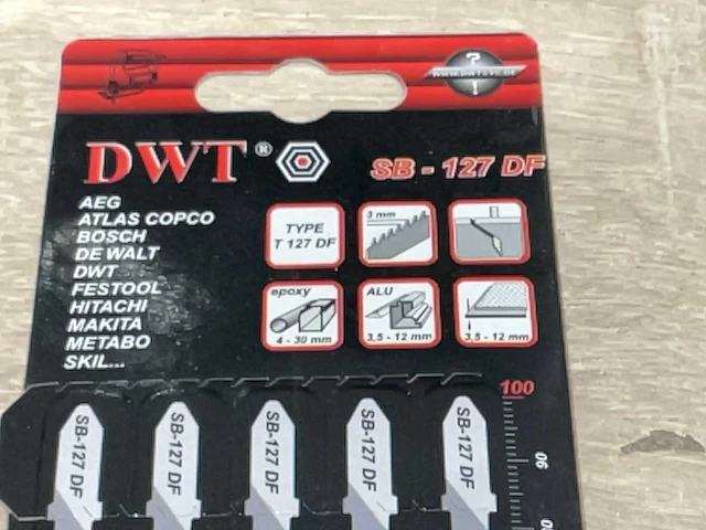 Dwt sb-127 df sb-227-d zaagbladen - afbeelding 6 van  7