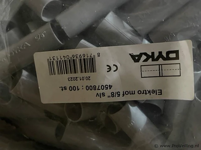 Dyka elektro mof 5/8" - ca. 500 stuks - afbeelding 2 van  2