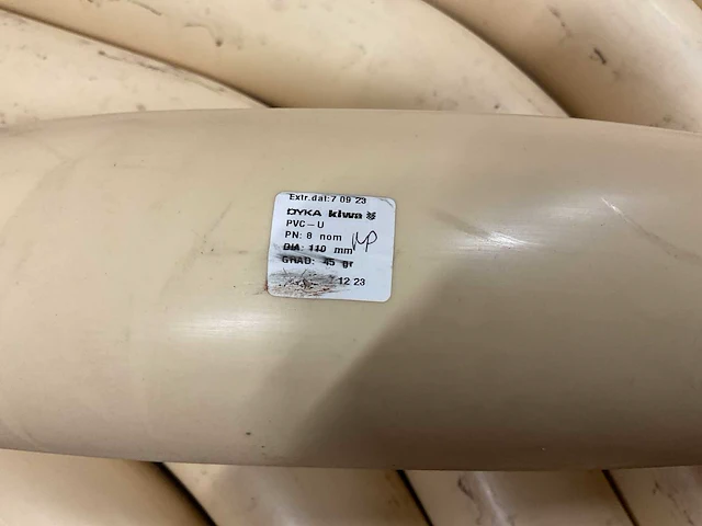 Dyka kiwa - 45gr 110mm pvc-u bocht (19x) - afbeelding 2 van  2