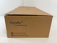 Dynafly (egdp-202) adjustable silver clamp mount type monitor arms (8x) - afbeelding 4 van  6