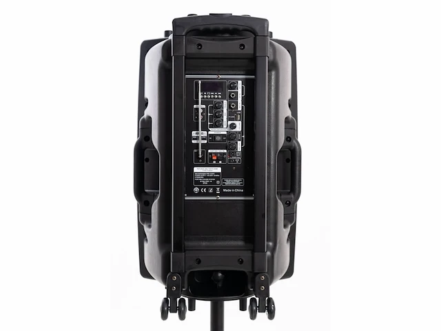 Dynapro 15' (nieuwste generatie) draagbare luidspreker professioneel audiosysteem vermogen 800w usb bluetooth microfoons zwart - afbeelding 2 van  6