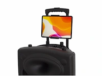 Dynapro 15' (nieuwste generatie) draagbare luidspreker professioneel audiosysteem vermogen 800w usb bluetooth microfoons zwart - afbeelding 3 van  6