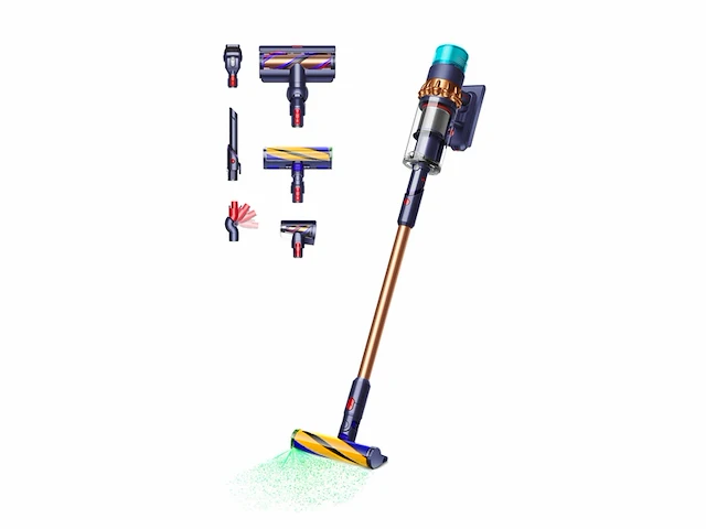 Dyson gen5 detect absolute steelstofzuiger pruisisch blauw/helder koper - afbeelding 1 van  6