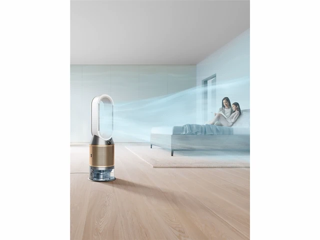 Dyson purifier humidify+cool ph2 de nox luchtreiniger ventilator hepa filter wit/goud - afbeelding 3 van  6