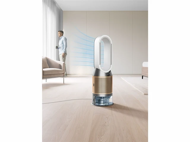Dyson purifier humidify+cool ph2 de nox luchtreiniger ventilator hepa filter wit/goud - afbeelding 4 van  6