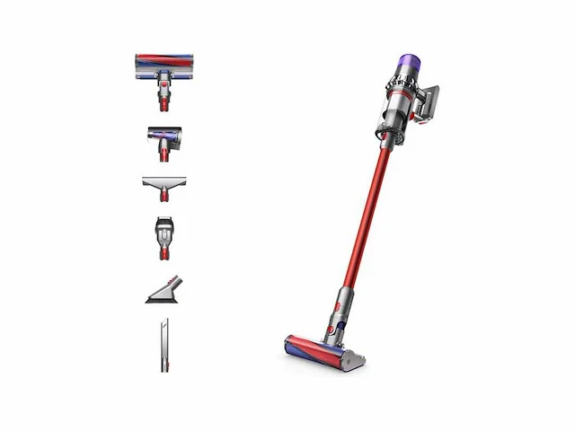 Dyson v11 fluffy - steelstofzuiger - rood - 185 air watts - hepa - speciale zachte roller - afbeelding 1 van  3
