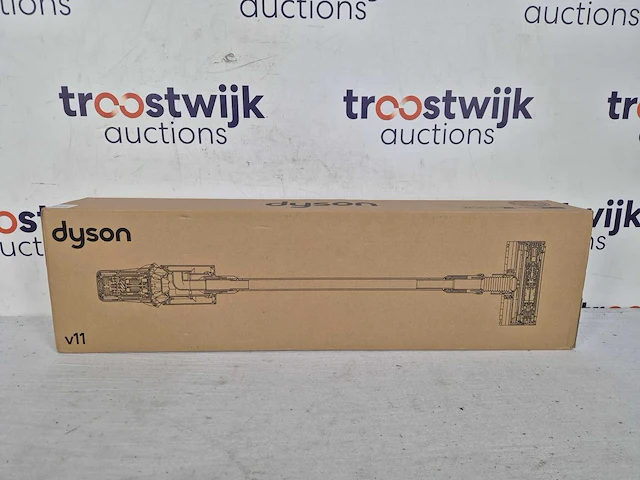 Dyson v11 fluffy - steelstofzuiger - rood - 185 air watts - hepa - speciale zachte roller - afbeelding 2 van  3