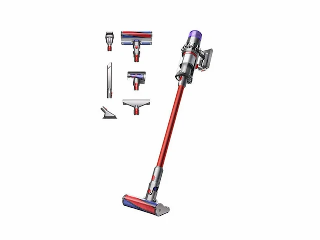 Dyson v11tm fluffy draadloze steelstofzuiger nickel/rood - afbeelding 2 van  6