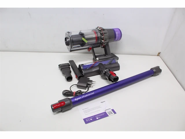 Dyson v11tm fluffy draadloze steelstofzuiger nickel/rood - afbeelding 5 van  6
